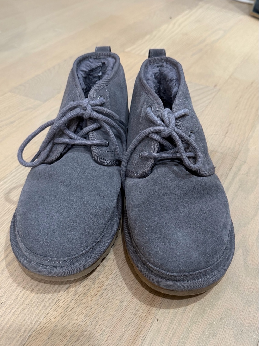 UGG Women's Grey Neumel Lace-Up Ankle Booties
